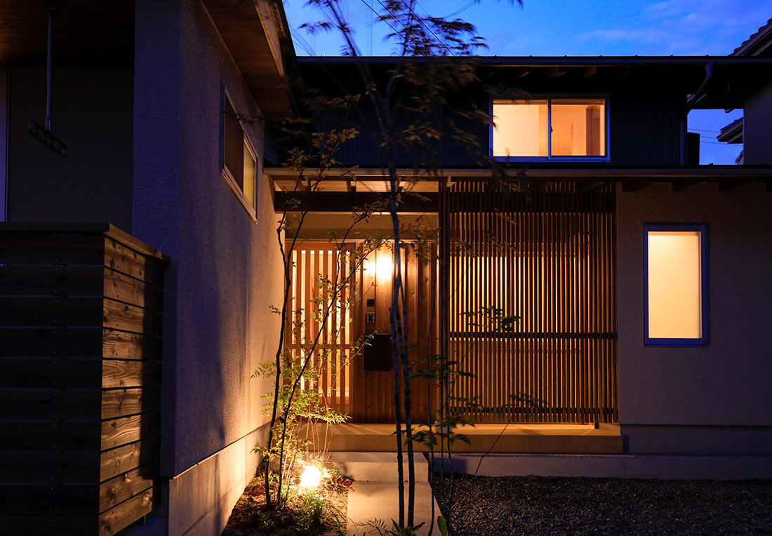 富塚の家 夜景